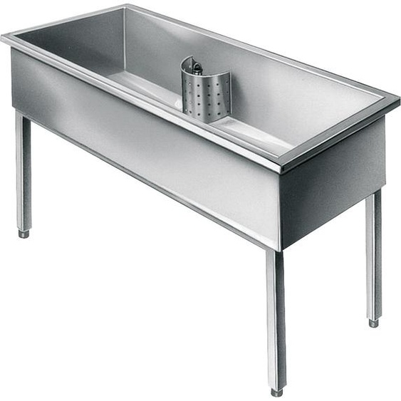 KWC AR Cuvette datelier, SIRIUS, acier inoxydable, 1500x800x600 mm, soubassement