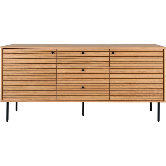 Kyoto buffet 2 portes , 3 tiroirs chêne plaqué.