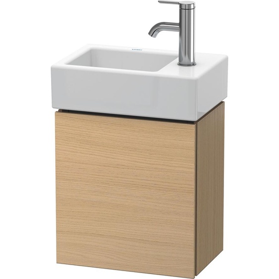 L-Cube Duravit vasque LC6293R7171 36,4x24,1x40cm, suspendu, porte à droite, chêne méditerranéen