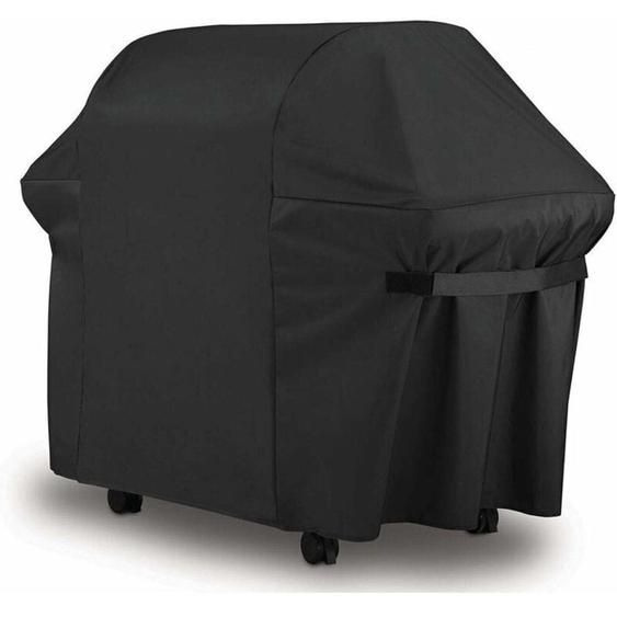 Housse Barbecue 152x76x122cm 420D Oxford Bâche de Protection BBQ Couverture de Gril Anti-UV/Anti-leau/Anti-lhumidité Imperméable Extérieur Barbuae