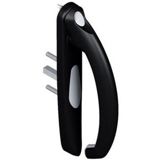 La Croisee Ds - Poignée intérieure pour porte-fenêtre seduction 20° - croisee ds Noir 193 mm Gauche Noir Brillant 30