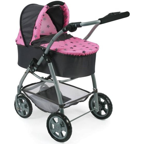 La Poussette Combinée 3 En 1 Emotion all In Pour Poupons Noir Et Rose