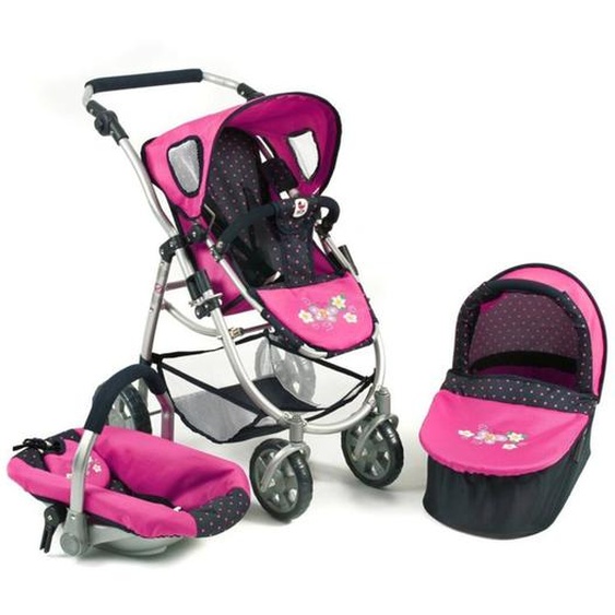 La Poussette Combinée 3 En 1 Emotion all In Pour Poupons Rose Fuschia
