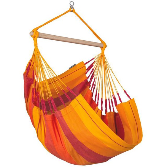 La Siesta Fauteuil suspendu HABANA Basic volcano orange Lounger en coton Hamac Chaise hamac