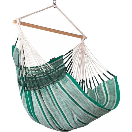 La Siesta fauteuil suspendu HABANA Comfort agave vert Lounger en cotonHamac chaise hamac