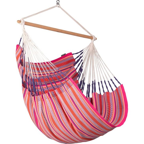 La Siesta fauteuil suspendu HABANA Comfort flamingo pink Lounger en cotonHamac Chaise suspendue