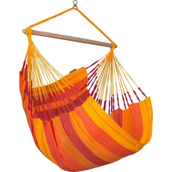 La Siesta fauteuil suspendu HABANA Comfort volcano orange Lounger en cotonHamac chaise hamac