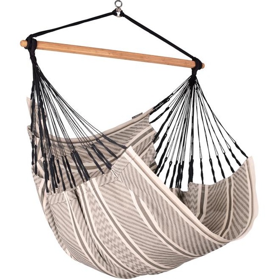 La Siesta Fauteuil suspendu HABANA Comfort zebra Lounger en cotonHamac Chaise hamac