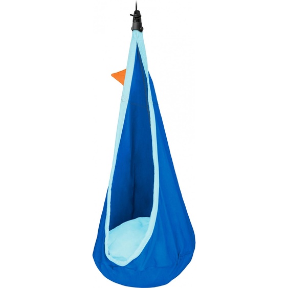 LA SIESTA Joki Dolphy – Hamac pour enfants en Coton, avec système de fixation inclus (Dauphin / Bleu)