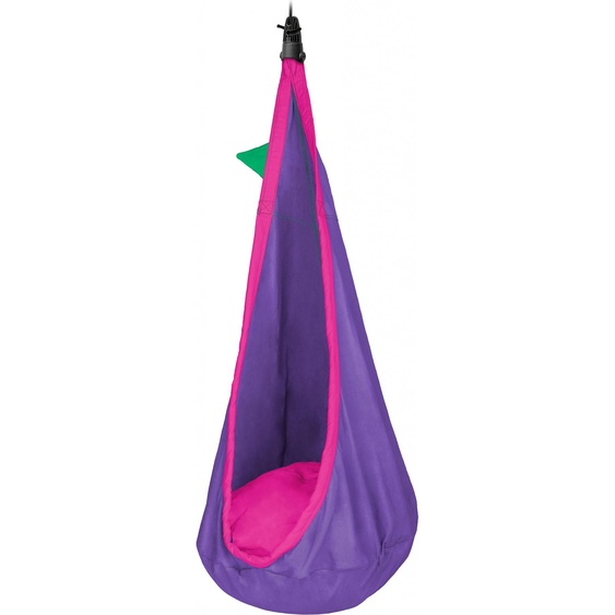 LA SIESTA Joki Lilly – Cabane suspendue pour enfants en Coton, avec système de fixation inclus (couleur lilas/rose marbré) (JCD70-77)