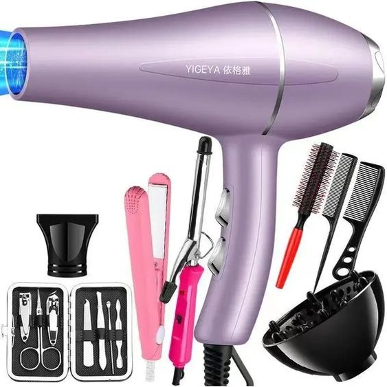 LAAOVE Sèche-cheveux professionnel 220V, 1200W, puissance de bain, brosse pour la coiffure, outils de salon de barbier, ventilateur