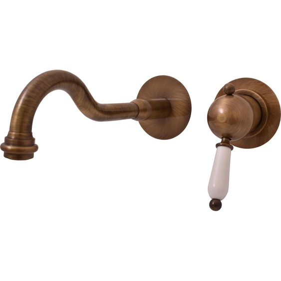 LABE - Mélangeur lavabo encastré, Laiton vieilli (Bronze) L534/2SM, RAV Slezák