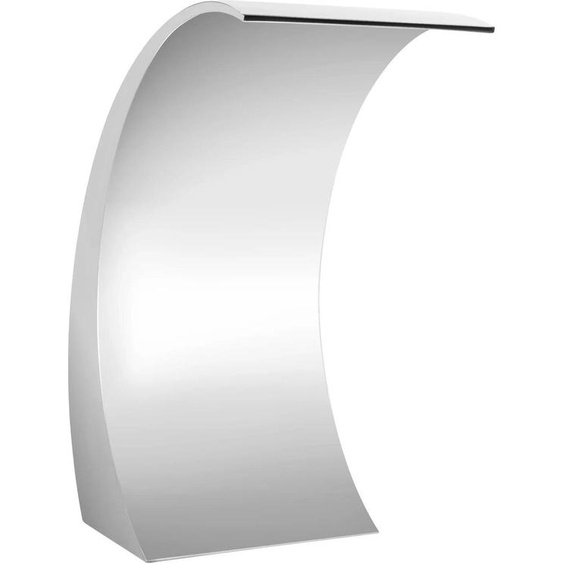 Lame cascade - Fontaine pour piscine et bassin - 60 x 30 cm - Acier inoxydable - Déversoir en cascade - Argent