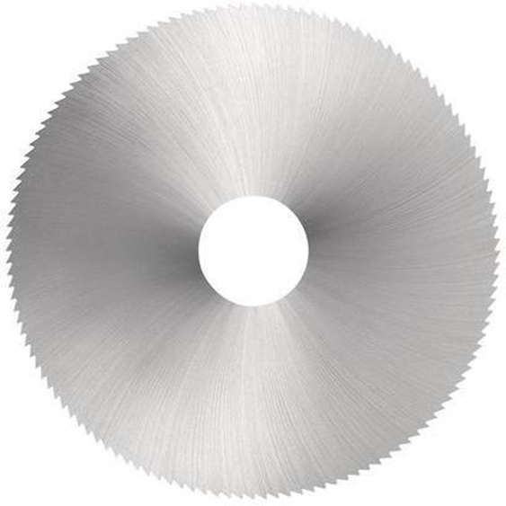Lame circulaire métallique DIN 1837, diamètre 80 mm, épaisseur 0,6 mm, acier rapide (HSS), 128 dents