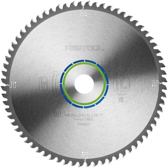 Lame de scie circulaire Aluminium/plastics HW 168x1,8x20 F/FA 52 - FESTOOL - 205767