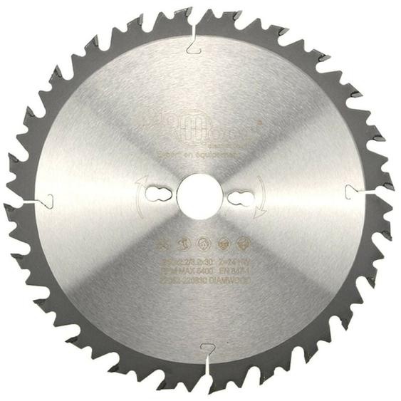 Lame de Scie Circulaire Bois pour Scies sur Table, Combinée ou Toupie Scie - Débit Bois - Carbure - 24 Dents Alternées Positives - Diamètre 250 mm