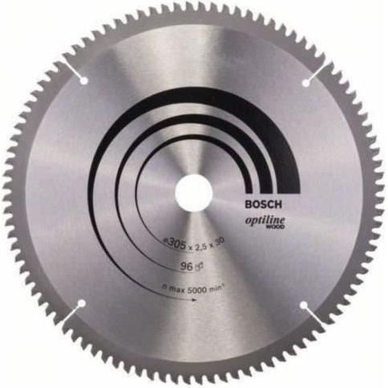 Lame de scie circulaire carbure Bosch 305 x 30 x 2,5 mm, 96 dents, Pour Bois