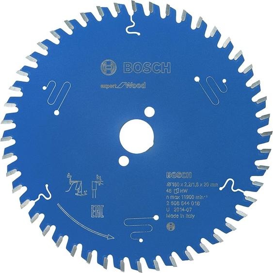 Lame de scie circulaire pour bois 160 x 20 x 1,6 mm 48 dents BOSCH EXPERT 2608644018