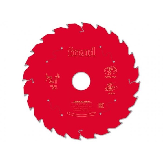 Lame de scie circulaire pour bois 24 dents D190 mm FREUD F03FS10058