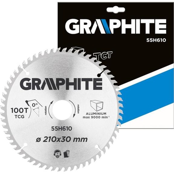 Lame de scie circulaire WIDIA 210 x 30mm 100 dents pour coupe daluminium GRAPHITE