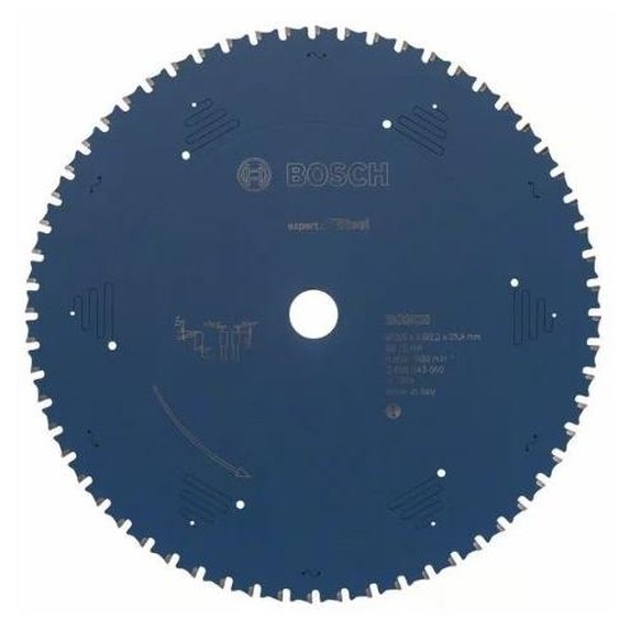 Lame de scie métal 305mm Expert for steel 60 dents - BOSCH - 2608643060