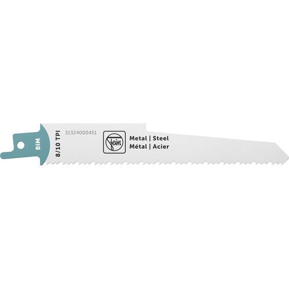 Lame de scie sabre FEIN BIM 130 T8 / 10 MS | 31324000451