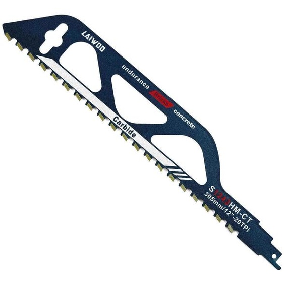 Lame de scie sauteuse pour matériaux durs, 305 mm, pour béton cellulaire, béton, compatible avec Einhell, Dewalt, Bosch