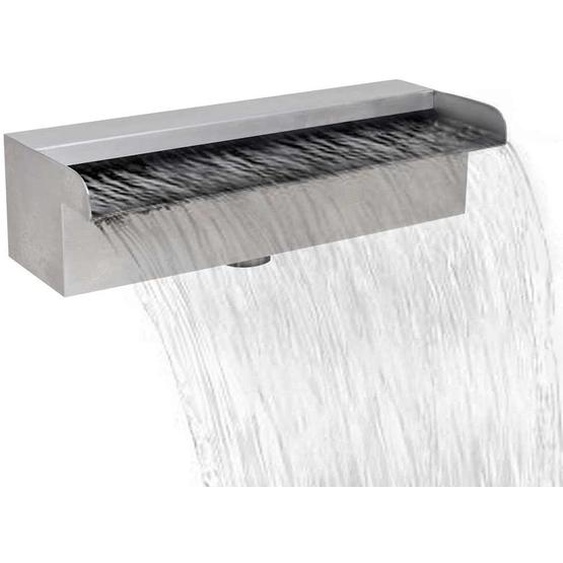 Lame deau rectangulaire 30 cm Acier inoxydable pour piscine