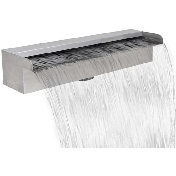 Lame deau rectangulaire 45 cm Acier inoxydable pour piscine