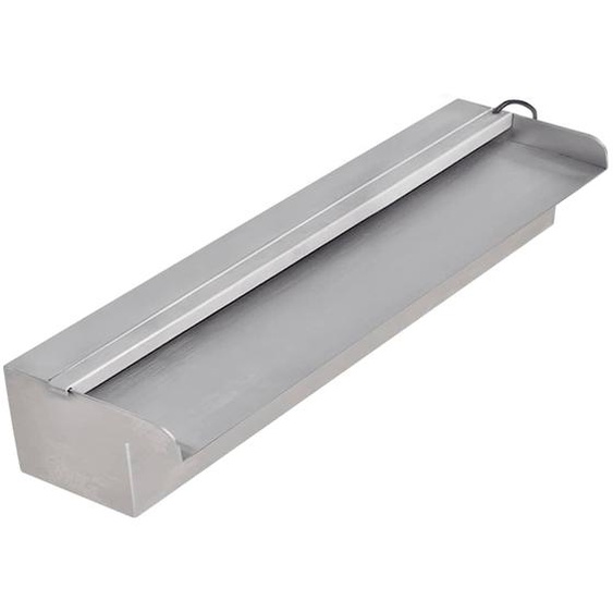 Lame deau rectangulaire à LED 45 cm en acier inoxydable pour piscine