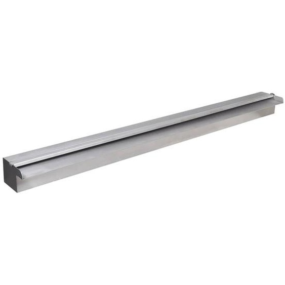 Lame deau rectangulaire à LED 90 cm en acier inoxydable pour piscine