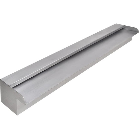Lame deau rectangulaire pour piscine Acier inoxydable 90 cm