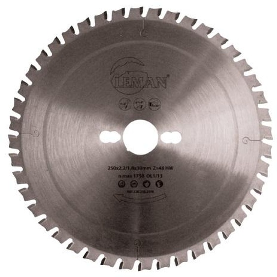 Lame métaux 300x25,4mm 80DTS - LEMAN - 120.300.2580