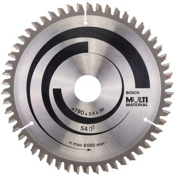 Lame Scie Circulaire Multi Material 190 x 30 x 2,4 54 TP