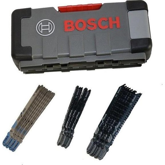 Lames de Scie Sauteuse BOSCH, 30 Lames, Bois Tendre et Métal, Coupes Courbes et Droites, 2607010903