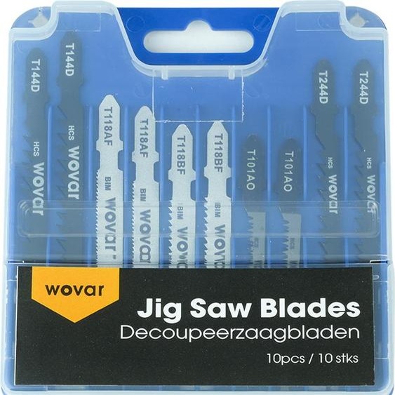 Lames de scie sauteuse pour le bois et le métal - jeu de 10 pièces