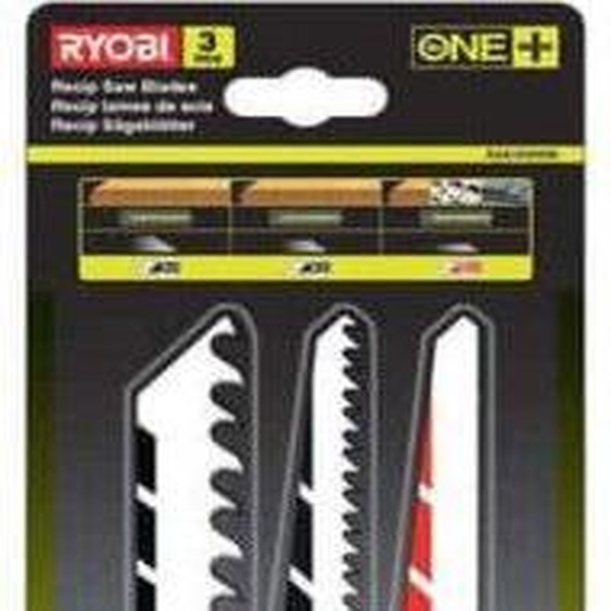 Lames RYOBI OnePlus pour scie sabre sans fil - Lot de 3 - HSS bimetal - 152 mm