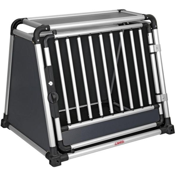 LAMPA - Cage de transport pour animaux, modèle 60502, pour coffre de voiture, dimensions : 80 cm x 65 cm x 66 cm, en aluminium et tissu