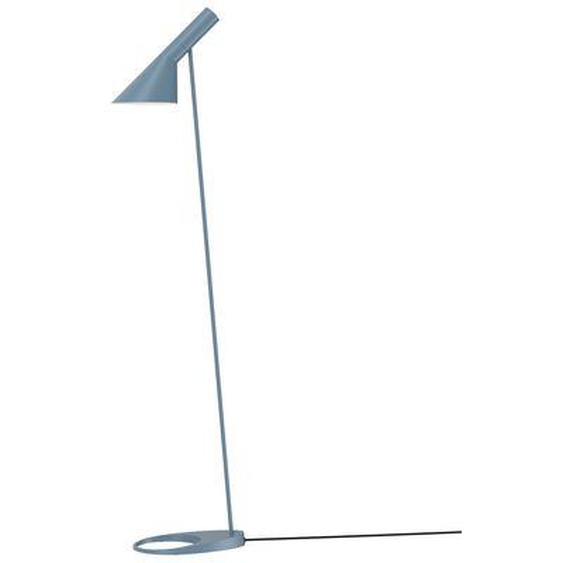 Lampadaire AJ métal bleu / H 130 cm - Orientable / Arne Jacobsen, 1957 - Louis Poulsen