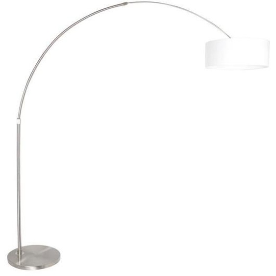 Lampadaire Arc Sienna - Sparkled Light - Acier Brossé - LED - Contemporain Design