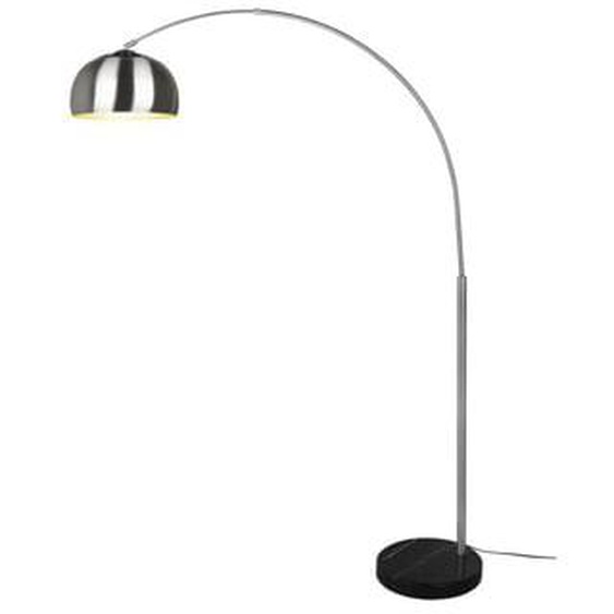 Lampadaire Argentina design en arc métal et marbre