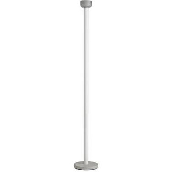 Lampadaire Bellhop métal verre pierre blanc / Base ciment - H 178 cm - Flos