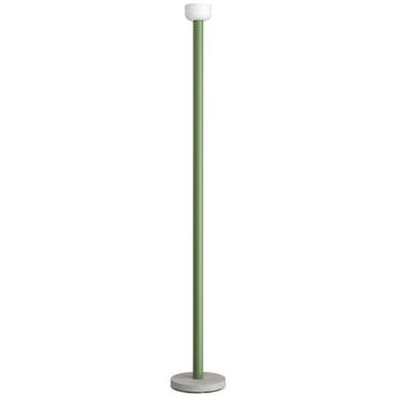 Lampadaire Bellhop métal verre pierre vert / Base ciment - H 178 cm - Flos
