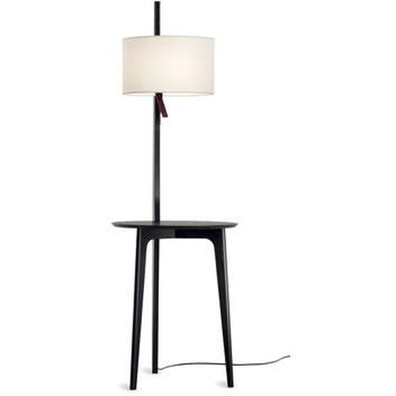 Lampadaire Carla bois noir / Table dappoint - Carpyen