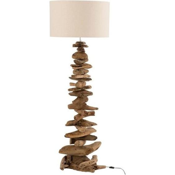 Lampadaire Design bois Flotté 170cm Naturel Marron