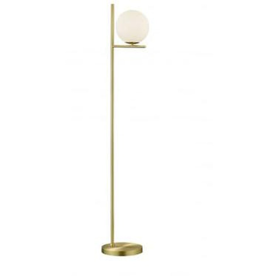 Lampadaire design globe et métal Pure