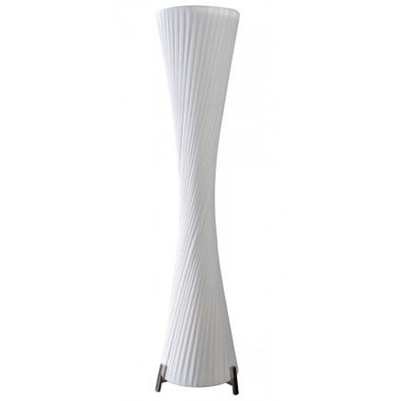 Lampadaire design torsadé blanc - Grice