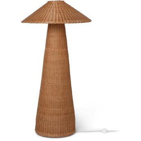 Lampadaire Dou fibre végétale beige bois naturel / Rotin tressé main - Ø 71 x H 131 cm - Ferm Living