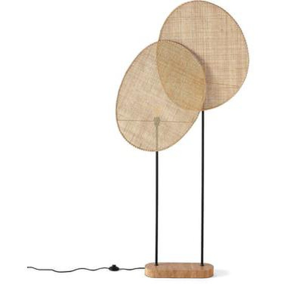 Lampadaire en rotin, design E. Gallina, Canopée