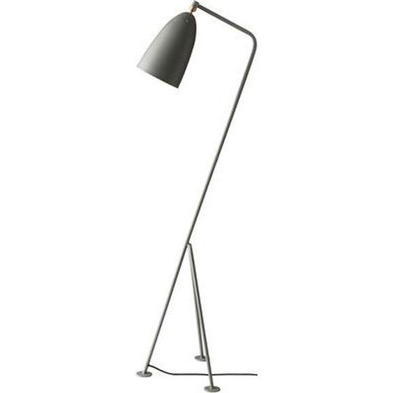 Lampadaire Gräshoppa métal gris / Grossman- Réédition 1947 - Gubi